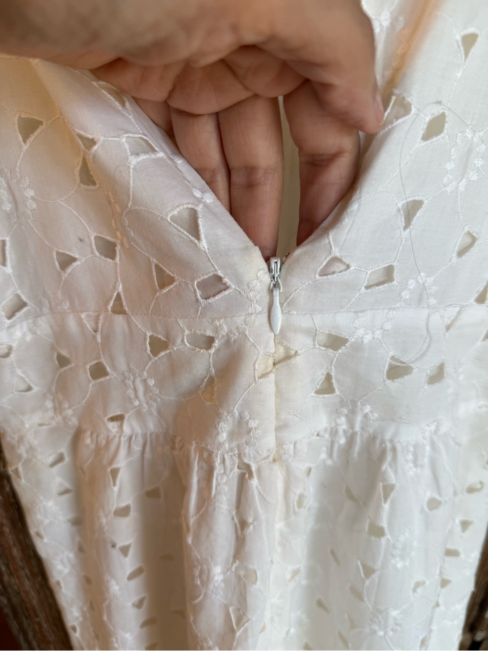 JCrew White Eyelet Ruffle Dress - Picture 7 of 10